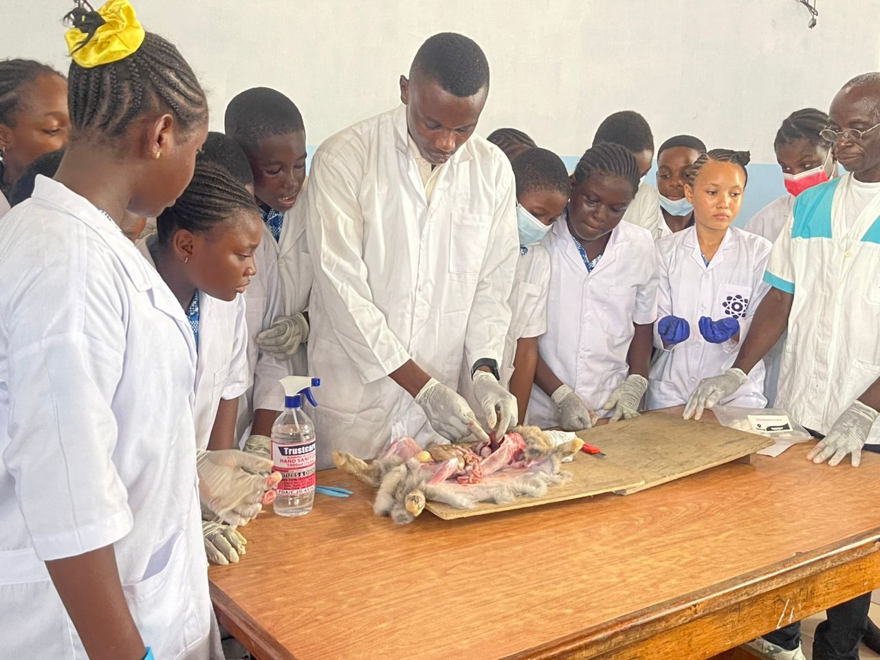 A lesson in progress in a St. Peter's classroom