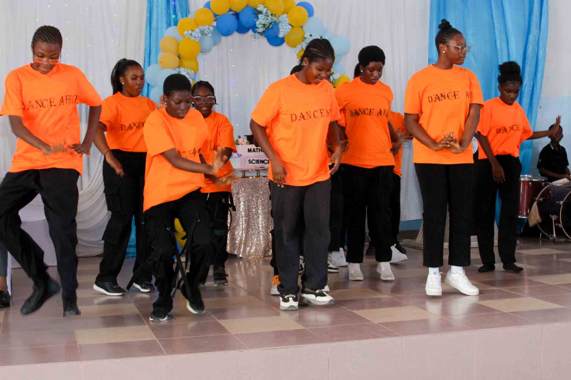 Students gathered for assembly